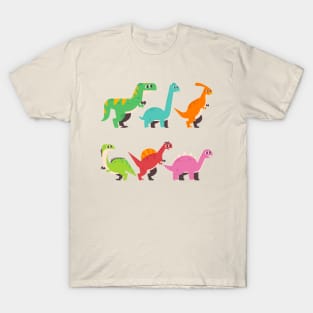 Flat Dinosaur Collection T-Shirt